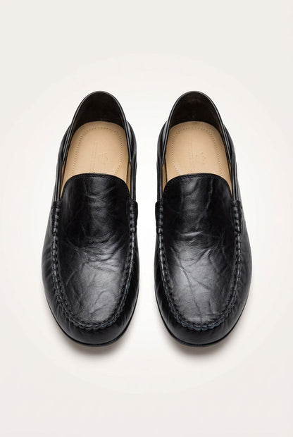 Men Shoes Casual Genuine Leather Mens Loafers Moccasins Designer Slip on Boat Shoes High Quality Chaussure Homme Plus Size 37-47