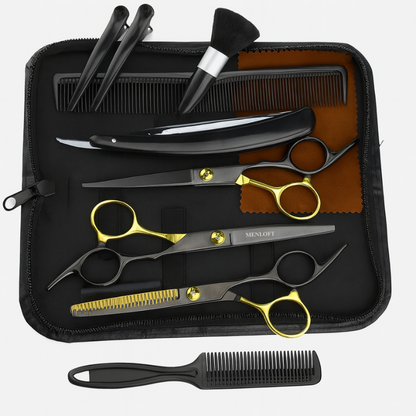 Men's Premium Hairdressing Scissors Set - 11pcs - Menloft