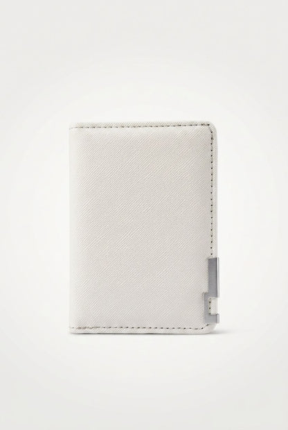 Men's Slim Leather Card Holder AuraFold – Elegant Minimalist Wallet Side Profile