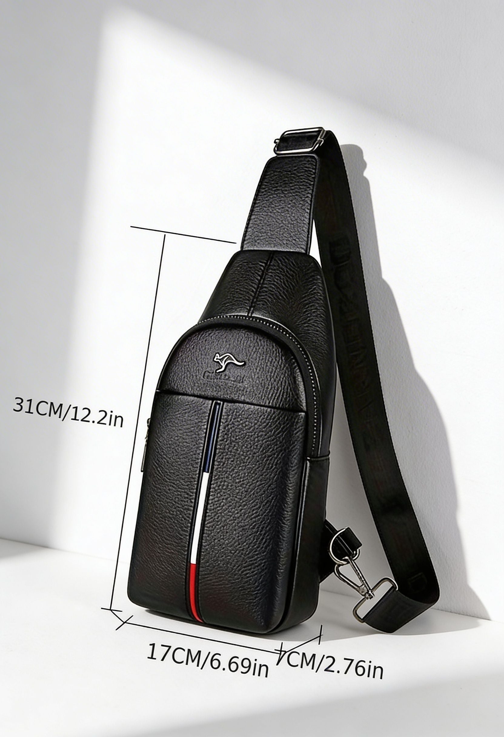 Men's Chest Bag, Casual Shoulder Bag, Multi-functional Crossbody Bag, Biker-style Small Backpack, Trendy Brand Crossbody Bag, Fashionable Chest Sling Bag