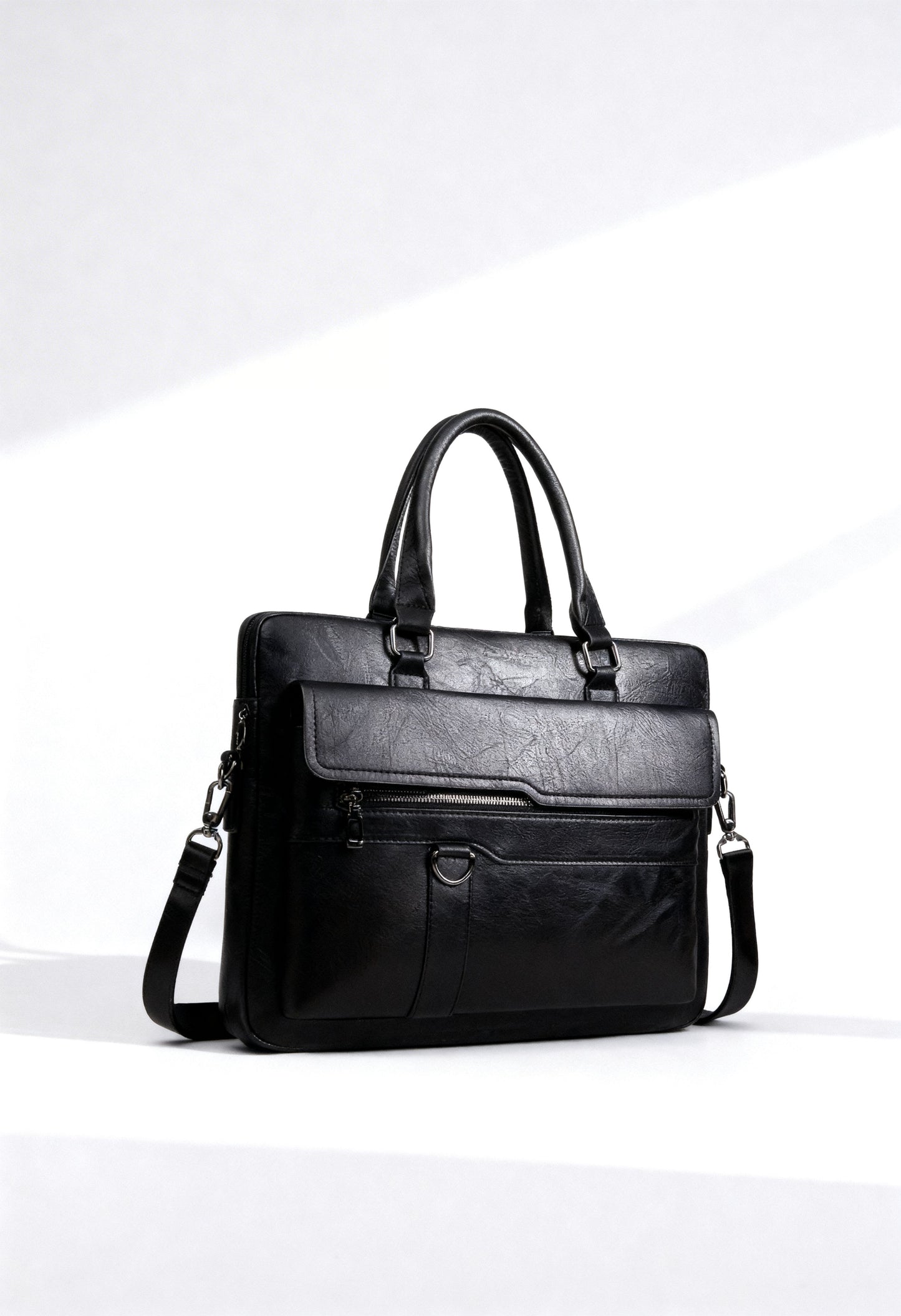 Men's Vintage Brown Business Briefcase - Adjustable Shoulder Strap, Multiple Compartments, Zippered File Folder Laptop and Tablet Messenger Bag, Suitable for 14-inch Laptops, Men's Crossbody Bag, Perfect for Work Travel, Office Ready