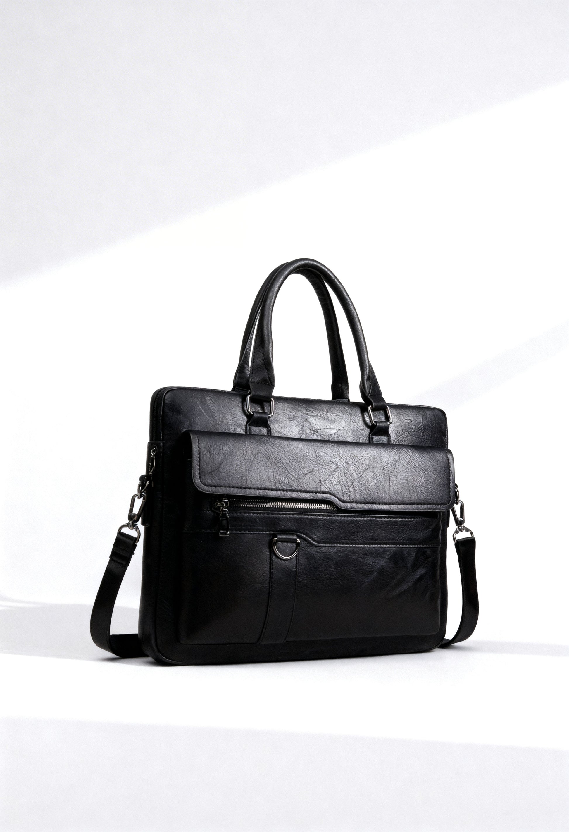 Men's Vintage Brown Business Briefcase - Adjustable Shoulder Strap, Multiple Compartments, Zippered File Folder Laptop and Tablet Messenger Bag, Suitable for 14-inch Laptops, Men's Crossbody Bag, Perfect for Work Travel, Office Ready