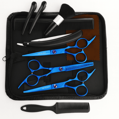 Men's Premium Hairdressing Scissors Set - 11pcs - Menloft