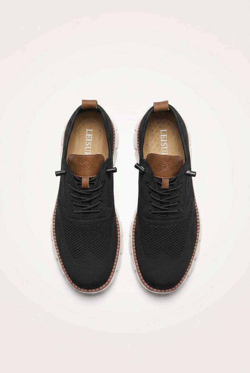 New men's large-sized casual shoes - Fly-Weave mesh breathable sports shoes, lightweight and slip-resistant men's shoes