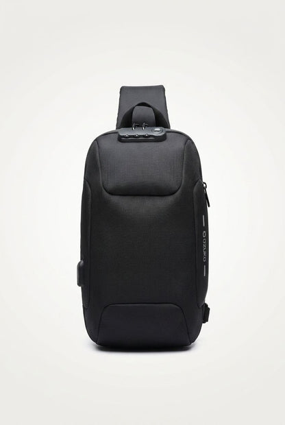 OZUKO anti-theft sling bag waterproof crossbody chest bag men