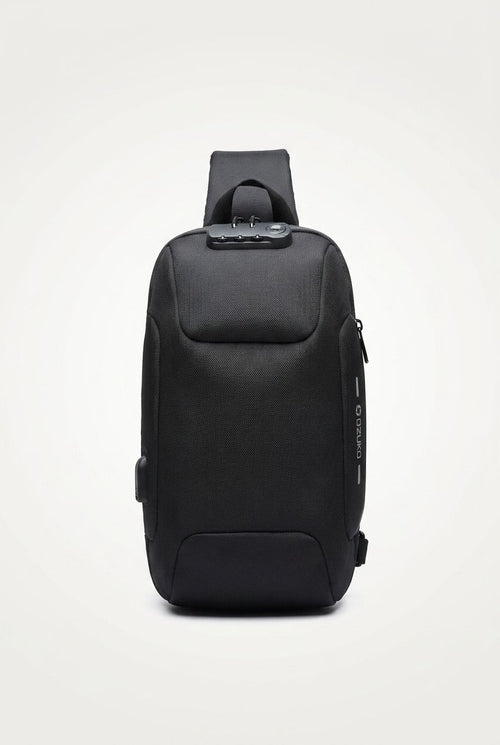 OZUKO anti-theft sling bag waterproof crossbody chest bag men