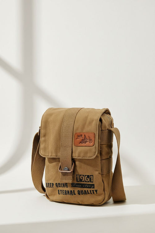 Satchel Bag CanvasSatch — Casual Messenger Shoulder Bag - Black - Men's Bag