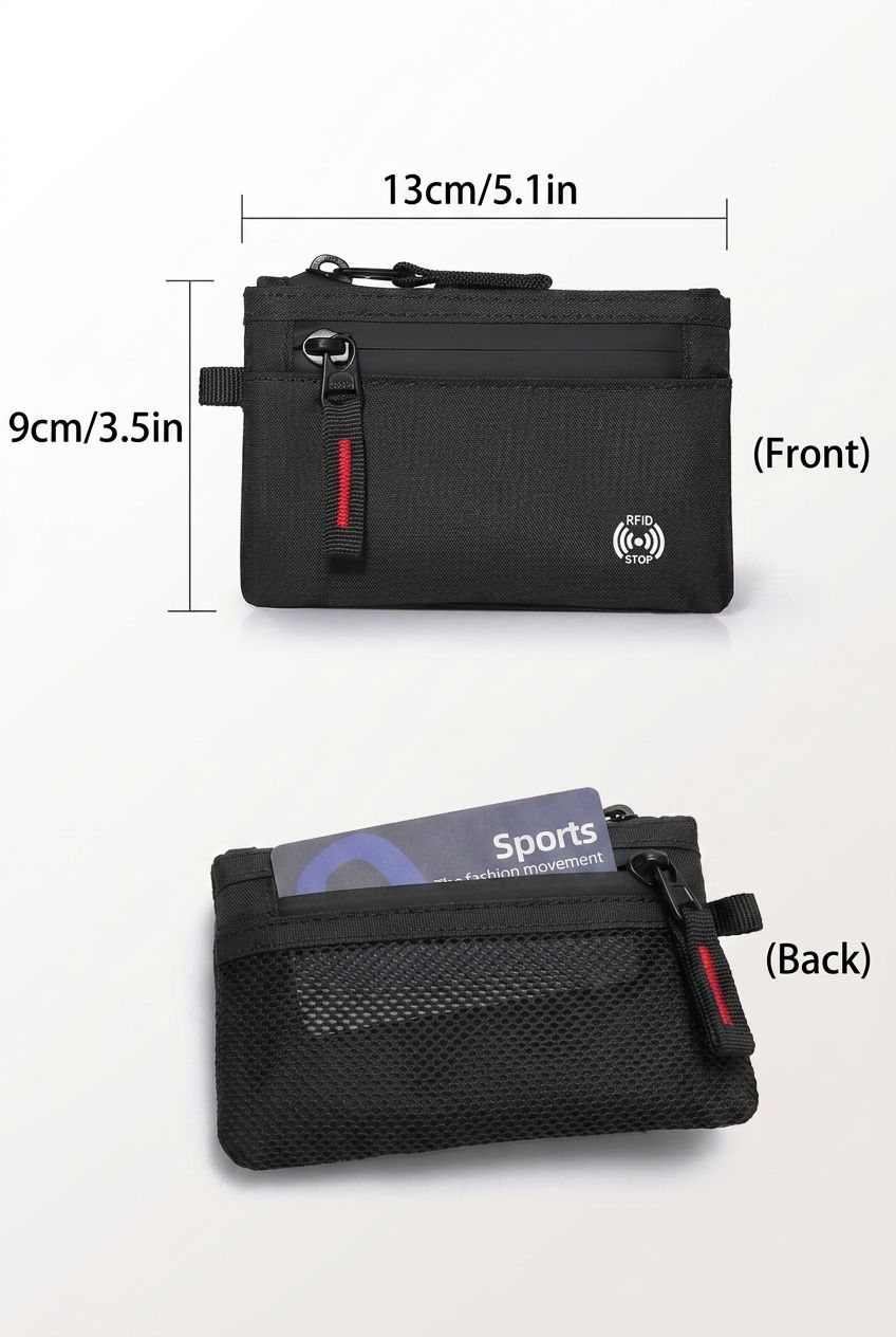 Slim Wallet SlimGuard Pro — RFID Blocking Credit Card Holder - Card Slots and ID Window Detail
