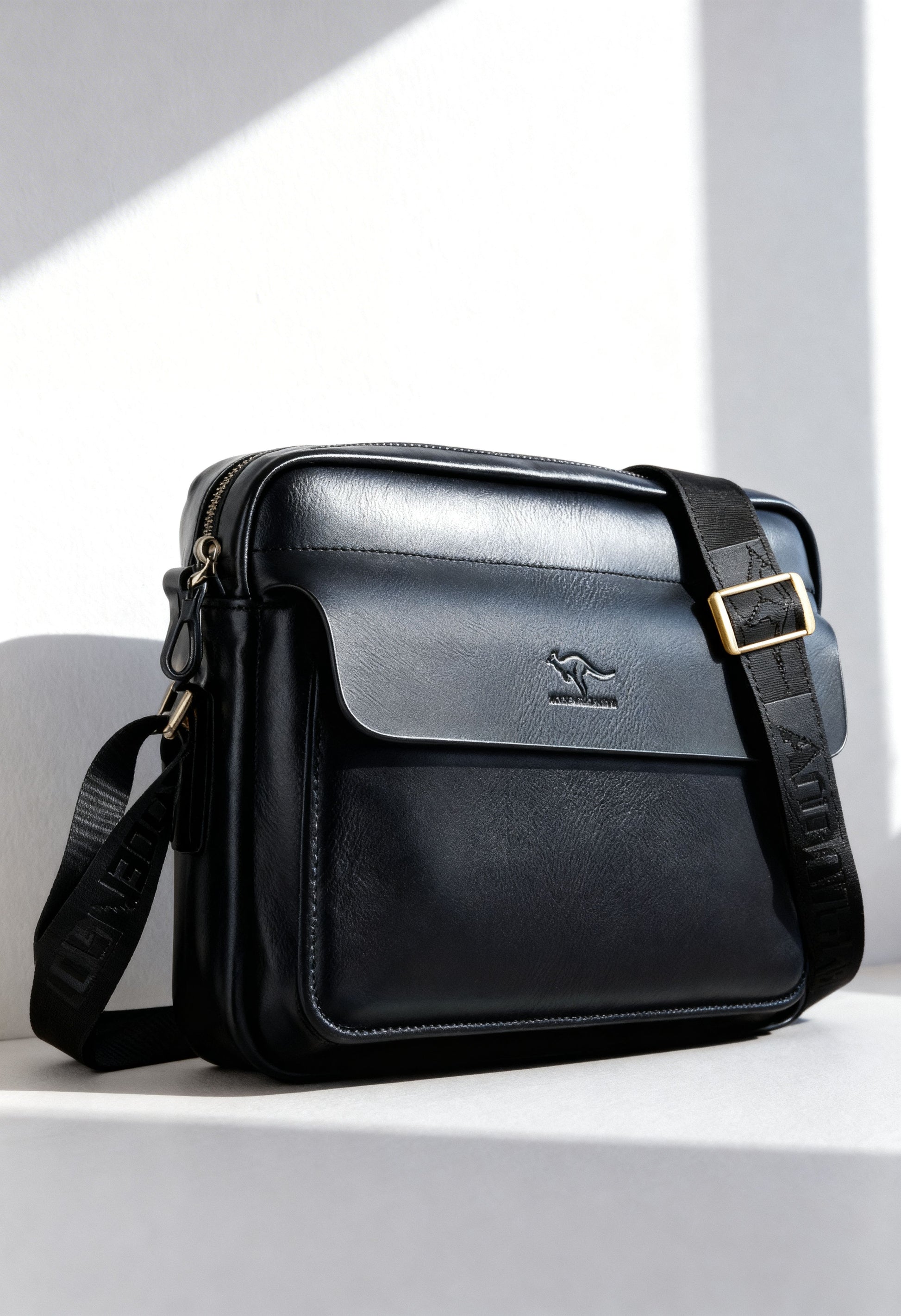 Sophisticated Men's Crossbody Business Bag - Black - Men's Bag