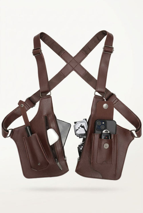 Tactical Chest Bag RangerX – Menloft Premium men's bag | RFID Blocking | Genuine Leather
