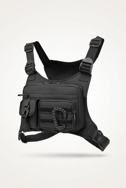 Tactical Outdoor Chest Bag Unisex Running Cycling EDC Vest Workouts Sports Chest Pack Rig for Men And Women