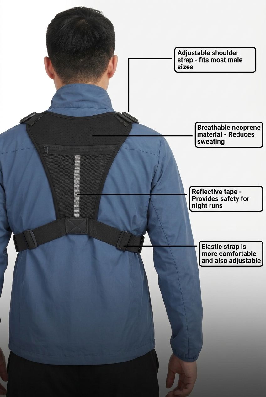 Tactical Outdoor Chest Bag Unisex Running Cycling EDC Vest Workouts Sports Chest Pack Rig for Men And Women