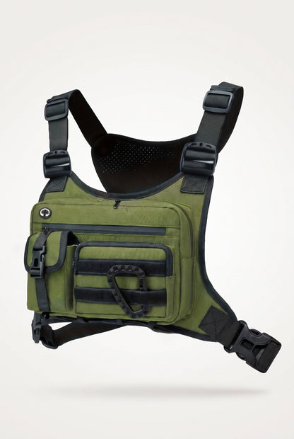 Tactical Outdoor Chest Bag Unisex Running Cycling EDC Vest Workouts Sports Chest Pack Rig for Men And Women