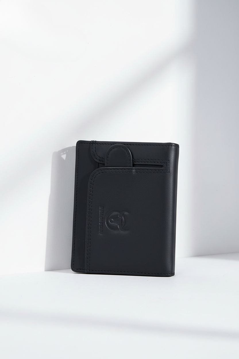Slim Driver Wallet “URBANPASS” – Compact Card Holder for Easy Access & Daily Convenience - Black - Men's Wallet