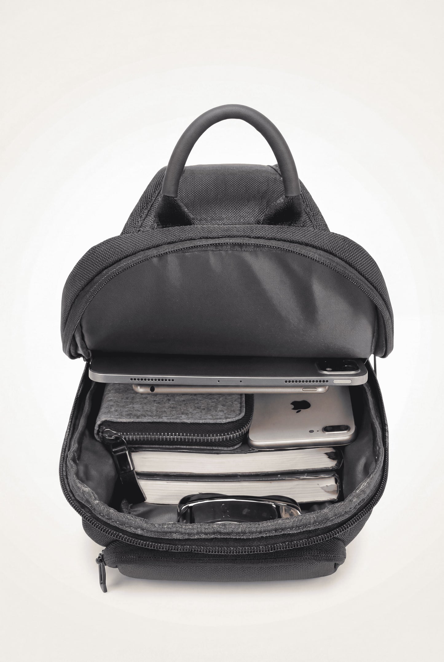 Menloft Crossbody UrbanVault Waterproof – men's bag side view | Slim & Minimalist