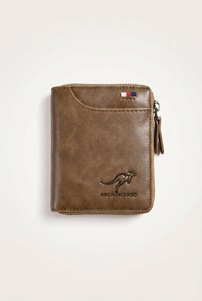 Wallet AisGuard RFID – Menloft Premium men's bag | RFID Blocking | Genuine Leather