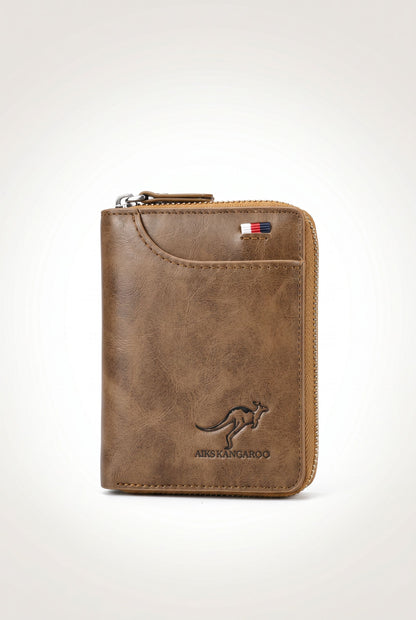 Wallet AisGuard RFID – Menloft Premium men's bag | RFID Blocking | Genuine Leather