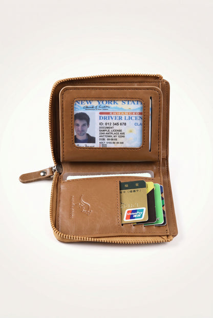 Menloft Wallet AisGuard RFID – men's bag side view | Slim & Minimalist