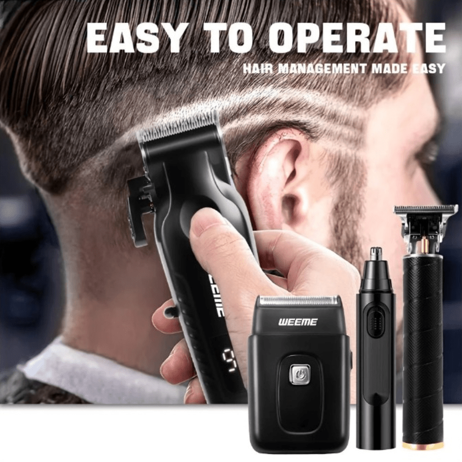 All - in - One Men's Grooming Kit - WEEME Precision & Style - Menloft
