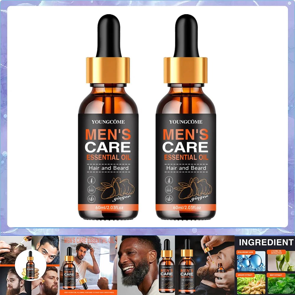 Beard Growth Elixir: Menloft's Essential Oil for a Fuller Beard - MENLOFT LLC