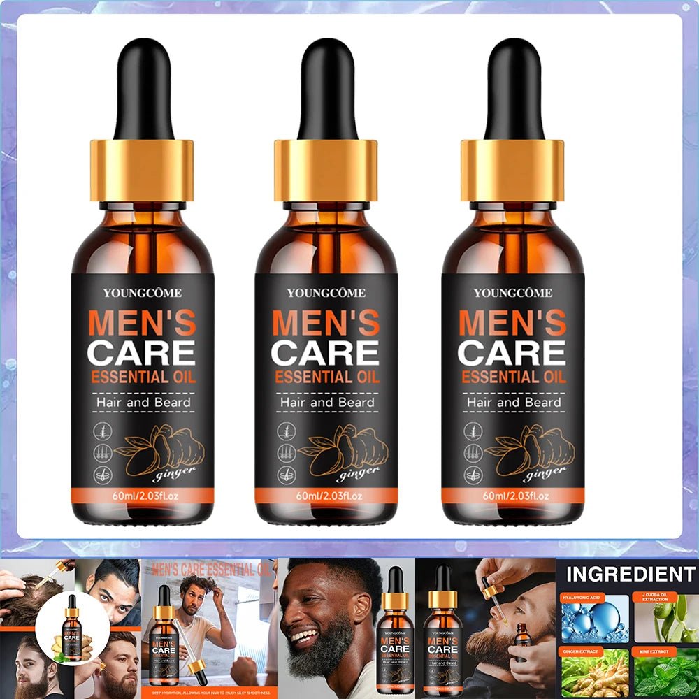 Beard Growth Elixir: Menloft's Essential Oil for a Fuller Beard - MENLOFT LLC
