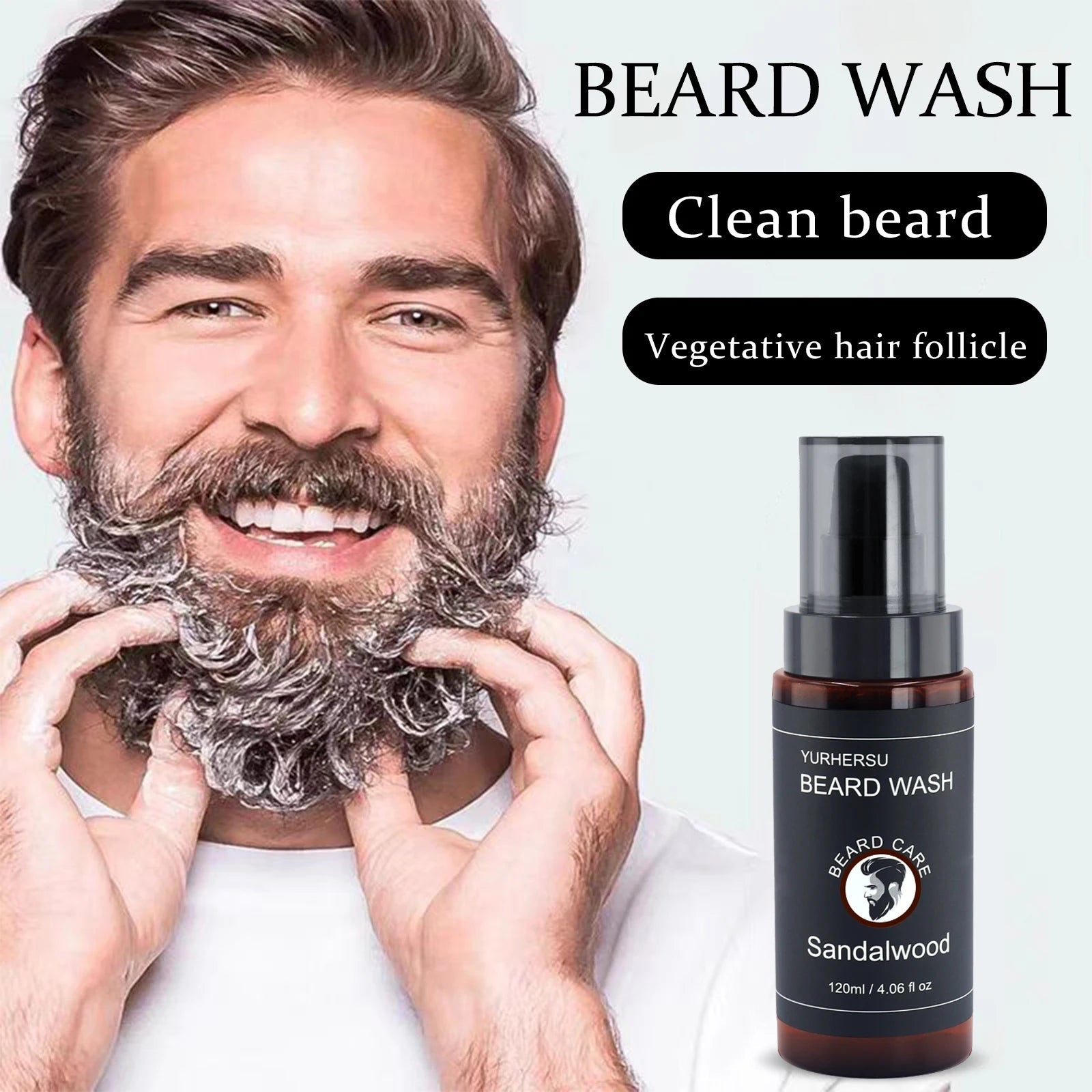 Beard Wash Elegance: Deep Clean & Soften for Modern Men - MENLOFT LLC