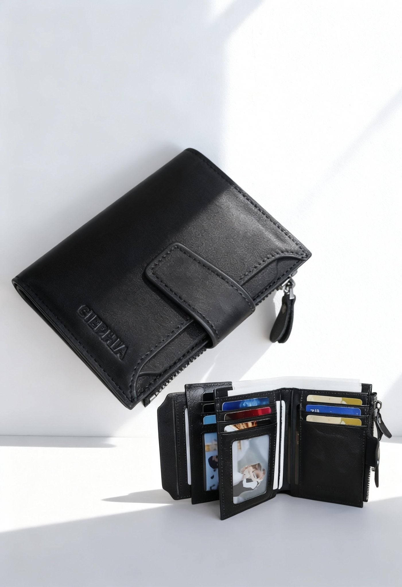 CIEPHIA Men's Vintage RFID Leather Wallet - Menloft