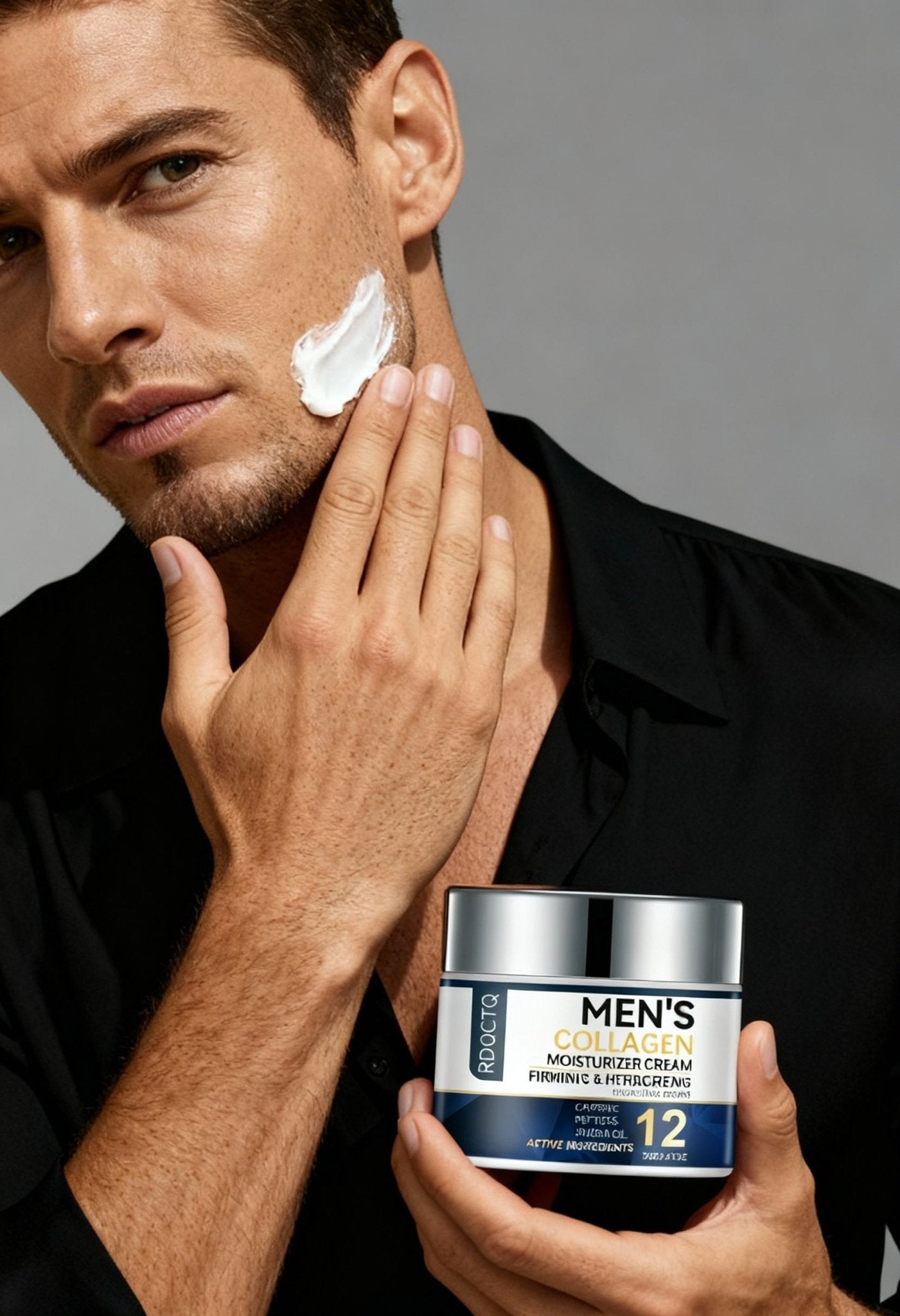 men’s collagen moisturizer front view Menloft