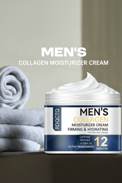 men’s collagen moisturizer cream texture close-up Menloft