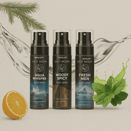 East Moon Sandalwood Men's Premium Deodorant Spray - Menloft
