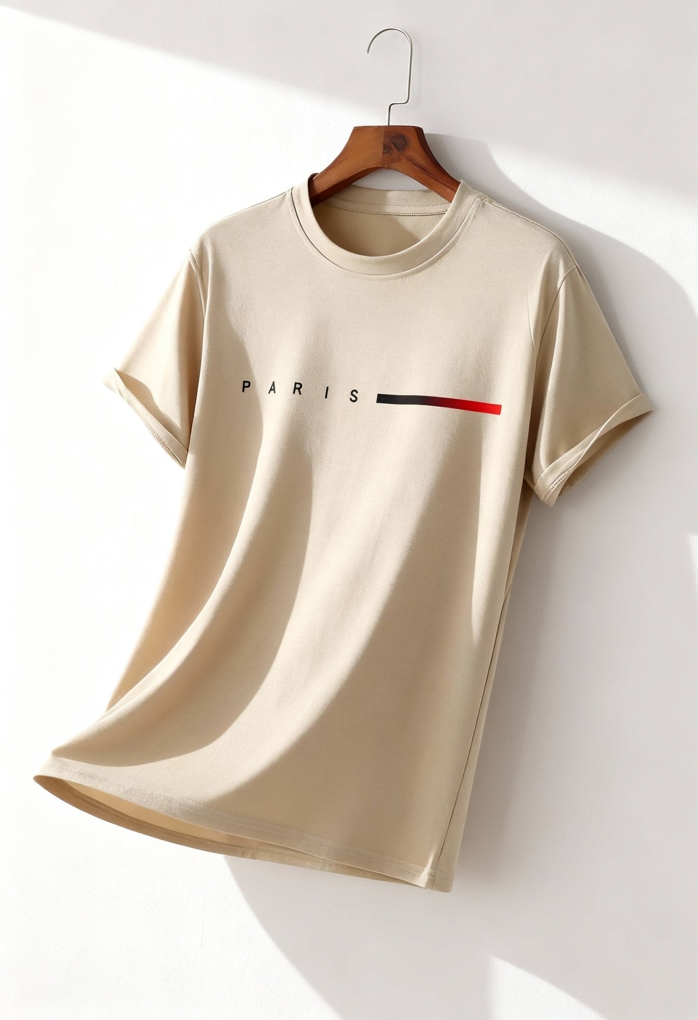 Elegant Men's Cotton Paris Tee - Casual & Stylish - Menloft