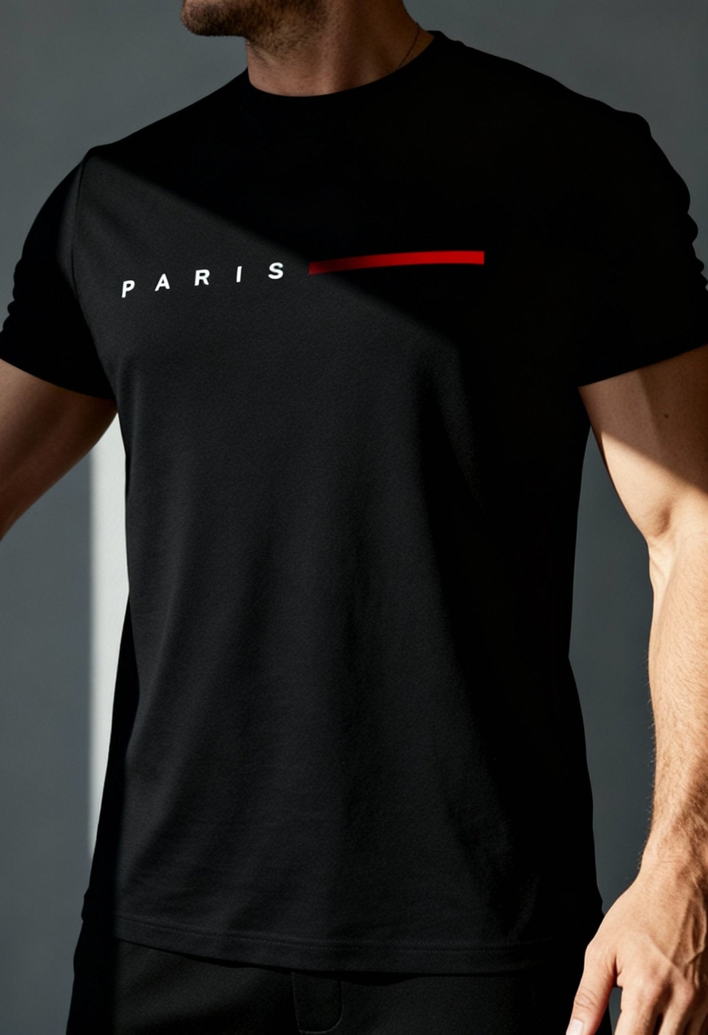 Elegant Men's Cotton Paris Tee - Casual & Stylish - Menloft