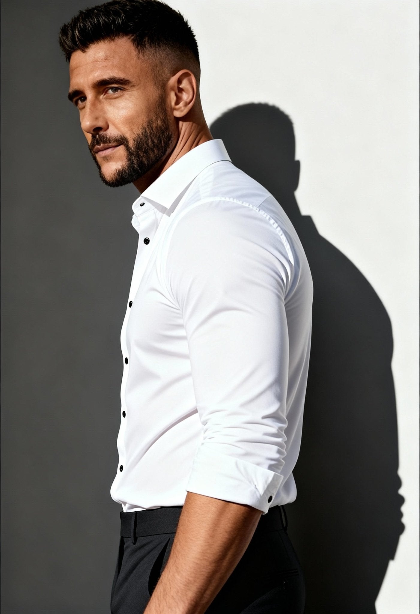 Elegant Men's Long Sleeve Dress Shirt - Menloft