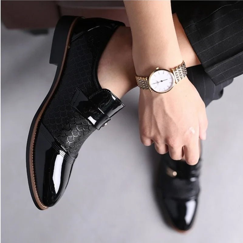 Elegant Slip - On Leather Oxfords - Comfort & Style for Modern Men - MENLOFT LLC