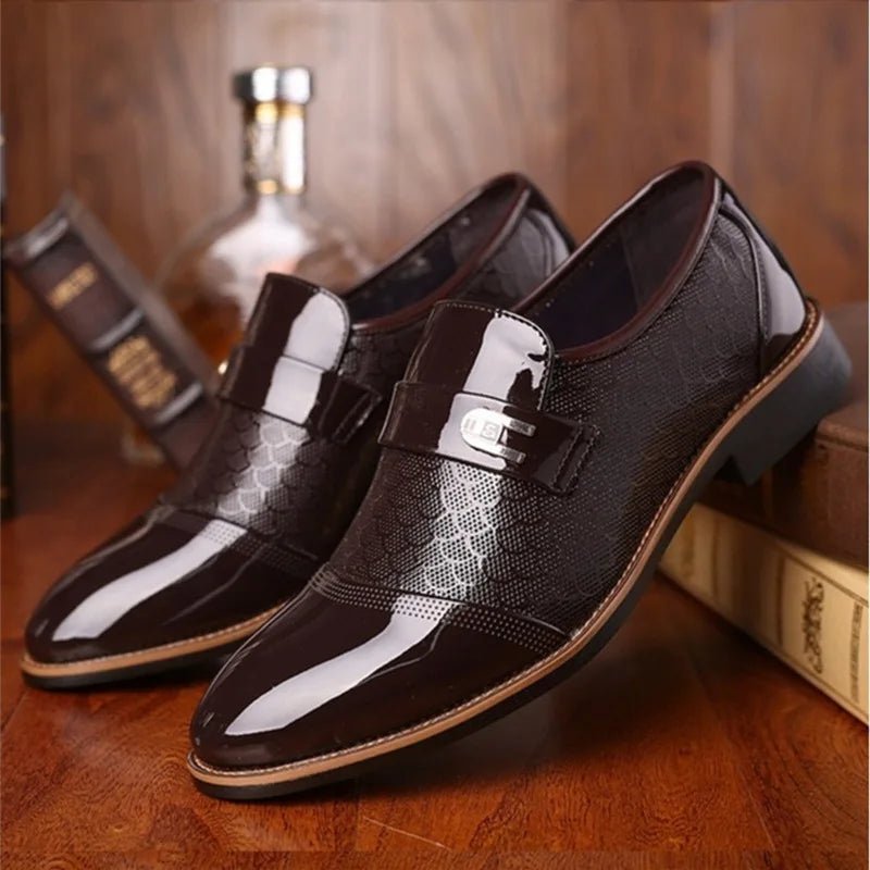Elegant Slip - On Leather Oxfords - Comfort & Style for Modern Men - MENLOFT LLC