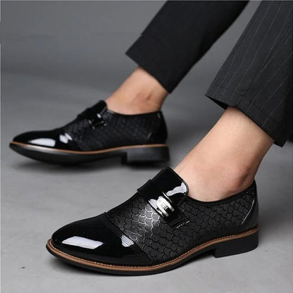 Elegant Slip - On Leather Oxfords - Comfort & Style for Modern Men - MENLOFT LLC