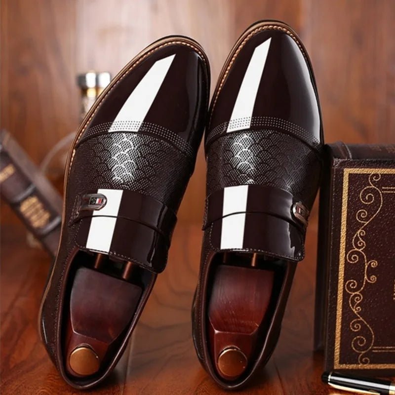 Elegant Slip - On Leather Oxfords - Comfort & Style for Modern Men - MENLOFT LLC