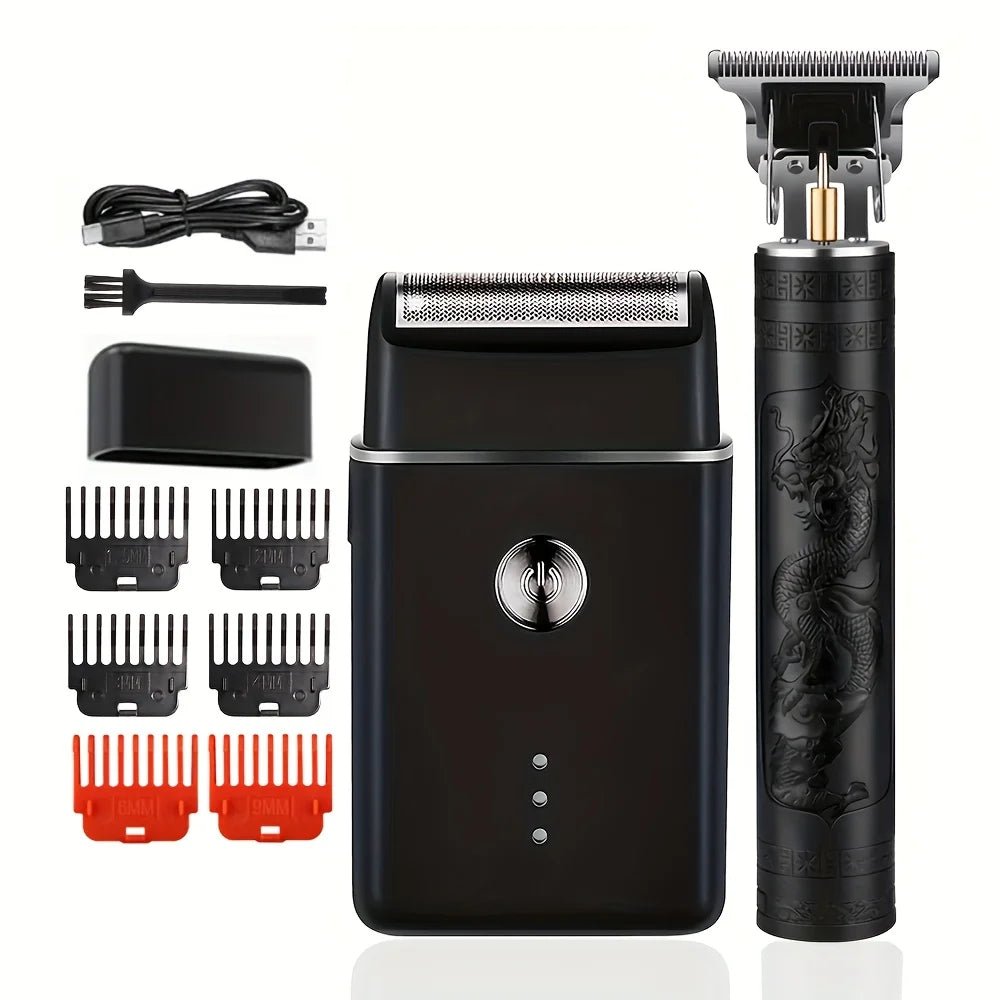 Elevate Grooming: The PrecisionMaster Shaver & Clipper Set - MENLOFT LLC