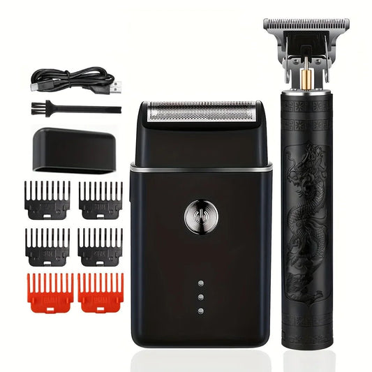 Elevate Grooming: The PrecisionMaster Shaver & Clipper Set - MENLOFT LLC