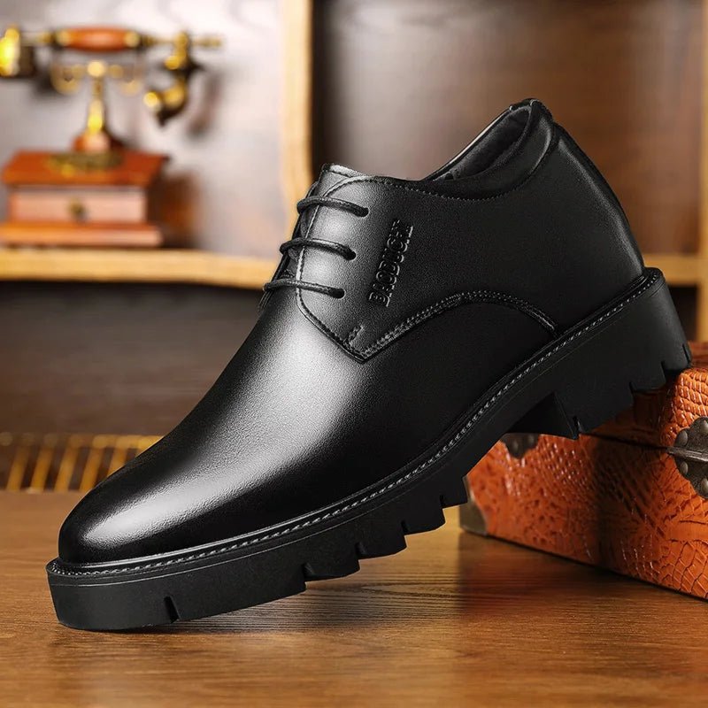 Elevate Your Style: Men's Height - Boosting Leather Shoes - MENLOFT LLC