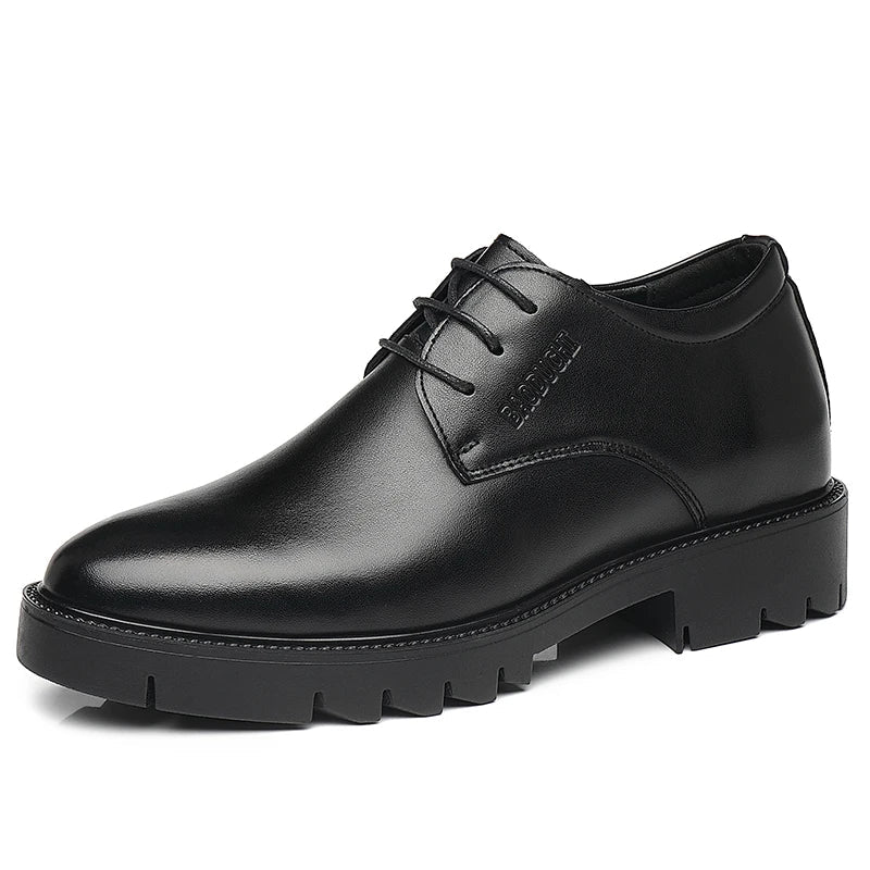 Elevate Your Style: Men's Height - Boosting Leather Shoes - MENLOFT LLC