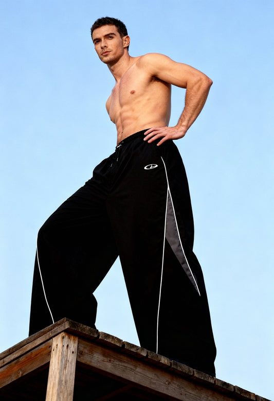 Elevate Your Style: Men's High - Waist Cargo Pants - Menloft