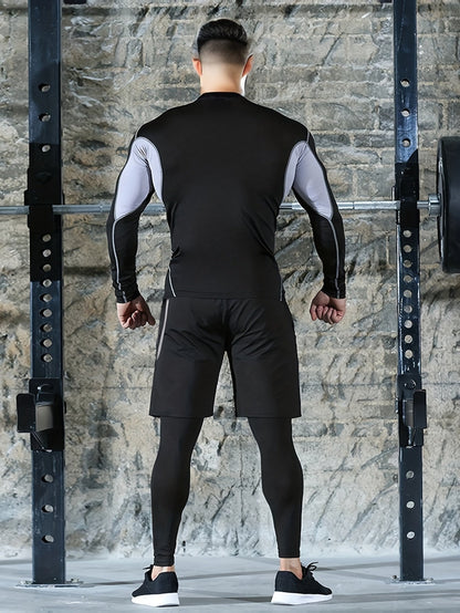 Elite Men's 3 - Piece Athletic Set - Performance & Style - Menloft