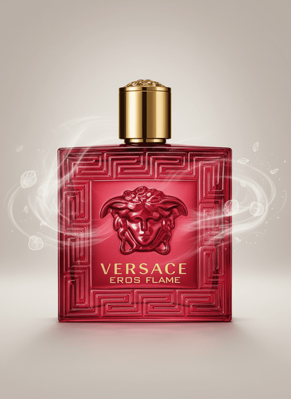 Eros Flame perfume back view bottle Menloft