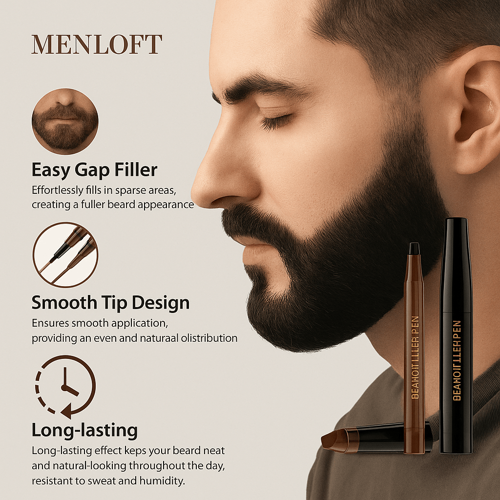 Exquisite Beard Filler Pen - Perfect Definition & Style - Menloft