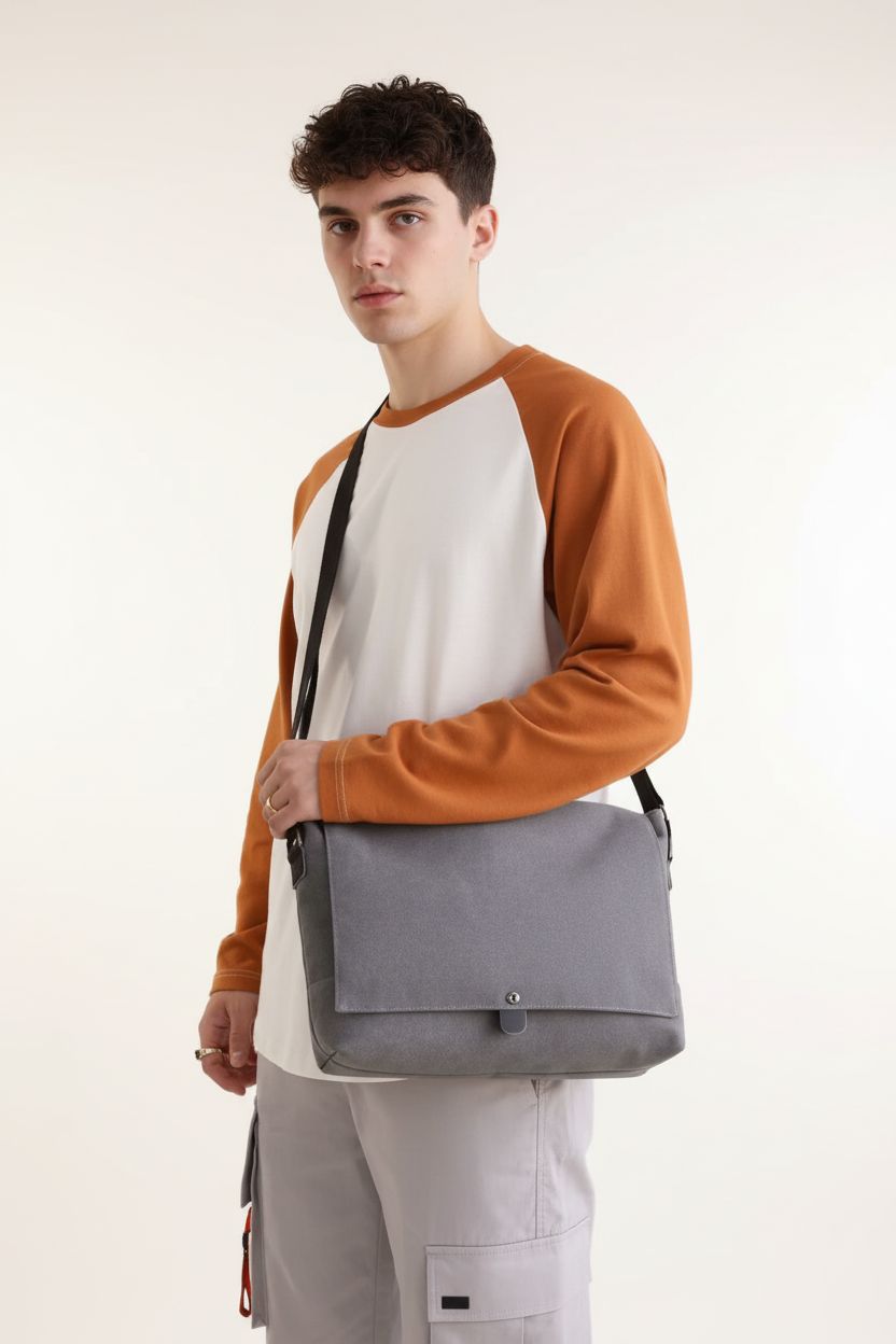 Crossbody Bag Fashionable — Waterproof Leather Shoulder Bag - Shoulder Bag Front View
