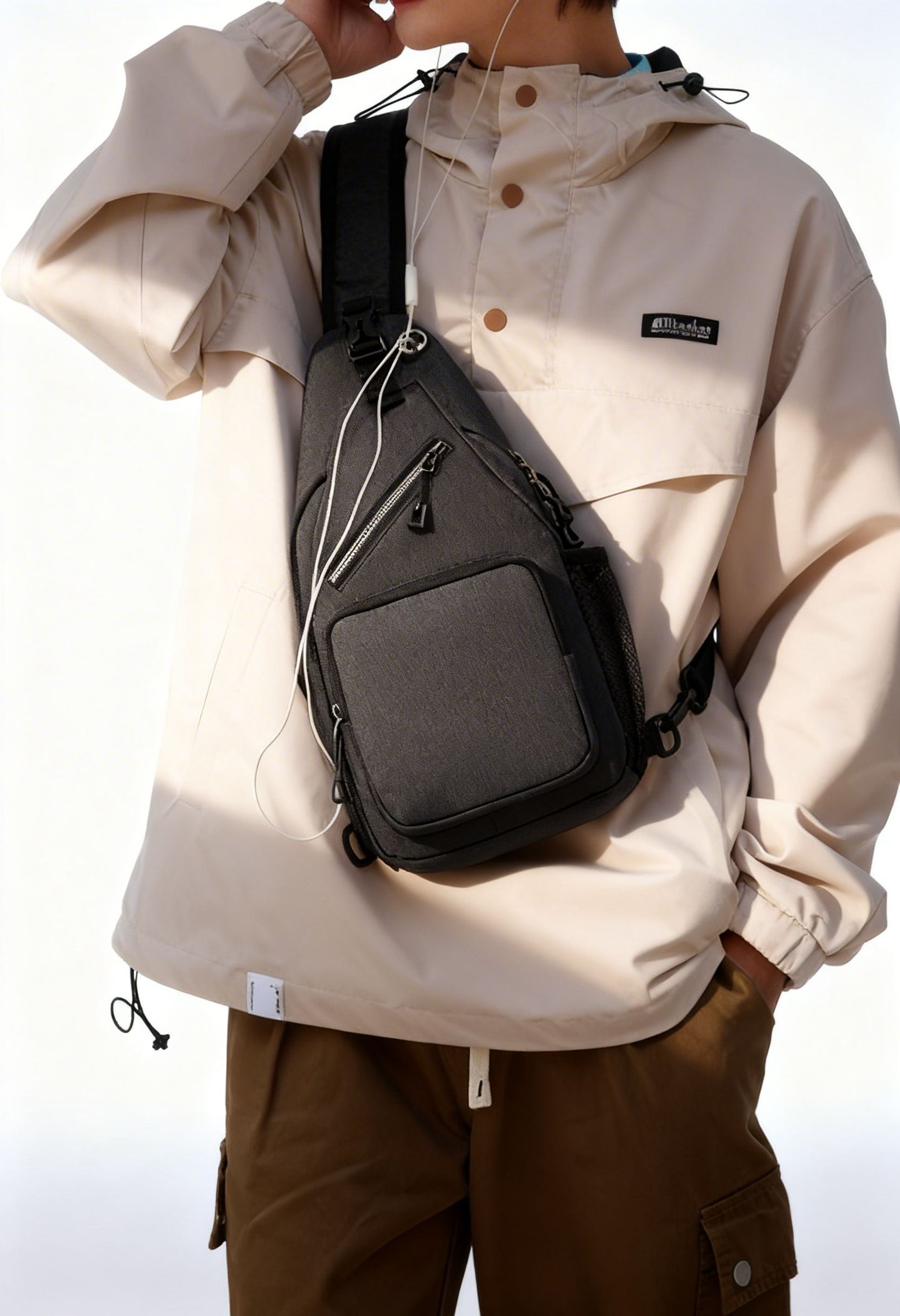 Sling Bag SlingSport Pro — Lightweight Outdoor Crossbody - Shoulder Bag Front View