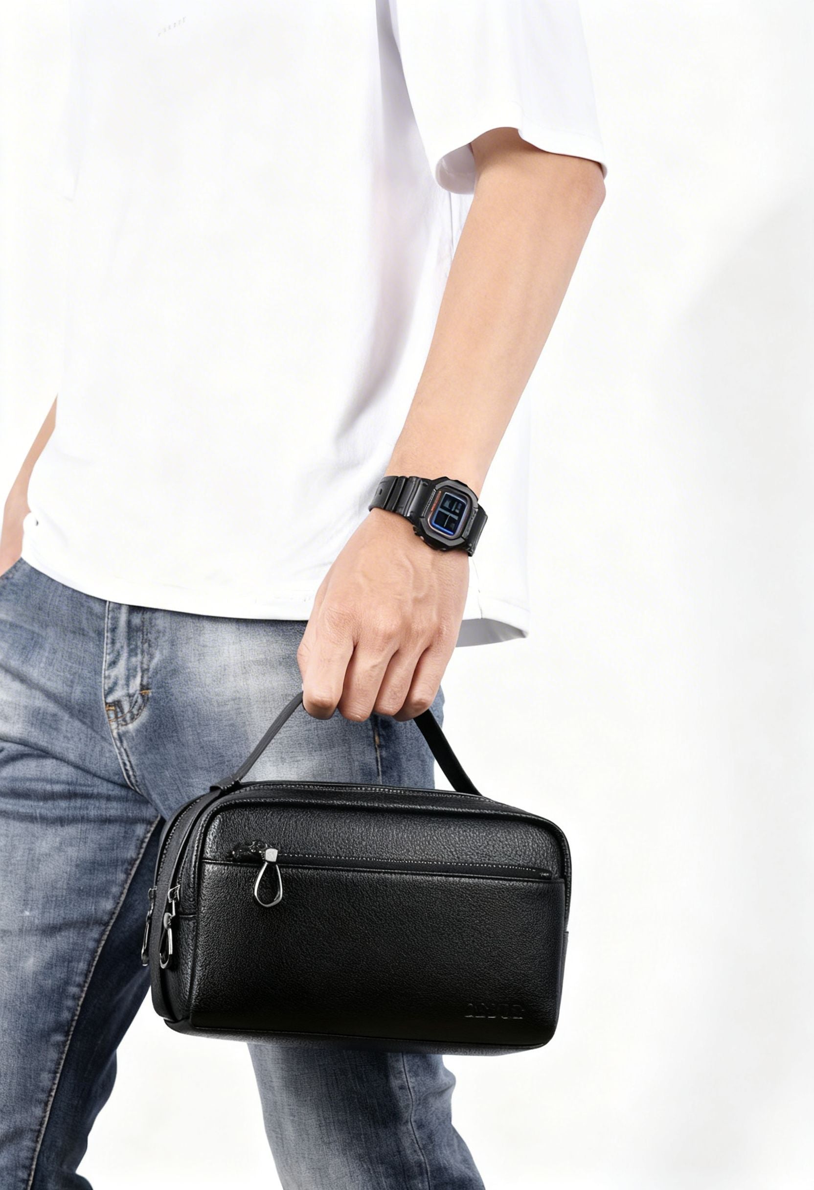 Bifold Wallet Fashionable — RFID Blocking Genuine Leather - Genuine Leather Bifold Wallet Open View