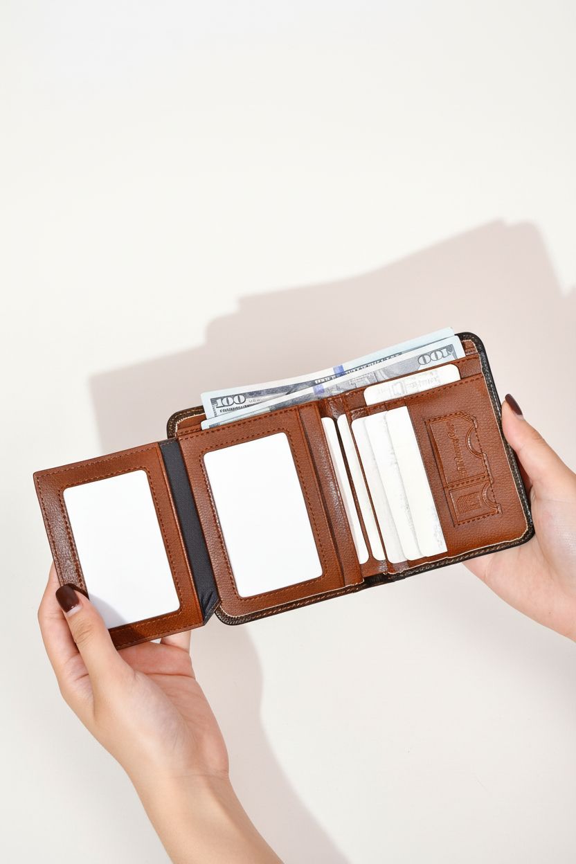 Handcrafted Wallet CraftGuard — RFID Blocking Genuine Leather - Slim Profile Front Pocket Wallet
