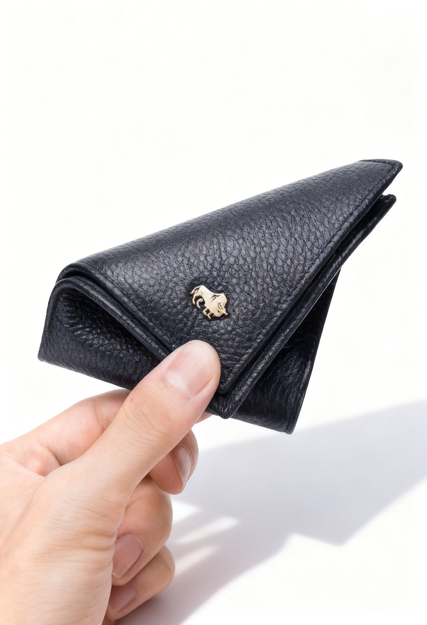 Genuine Leather Wallet BisonCraft Bifold — RFID Blocking Cowhide - Genuine Leather Bifold Wallet Open View